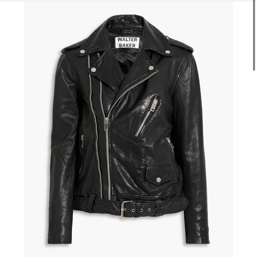 WALTER BAKER Kingsley leather biker jacket GENUINE LEATHER *NWT*